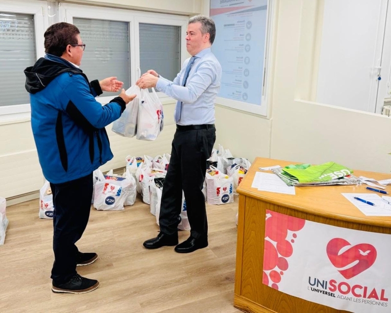 distribution de nourriture à Sion pour clôturer 2024